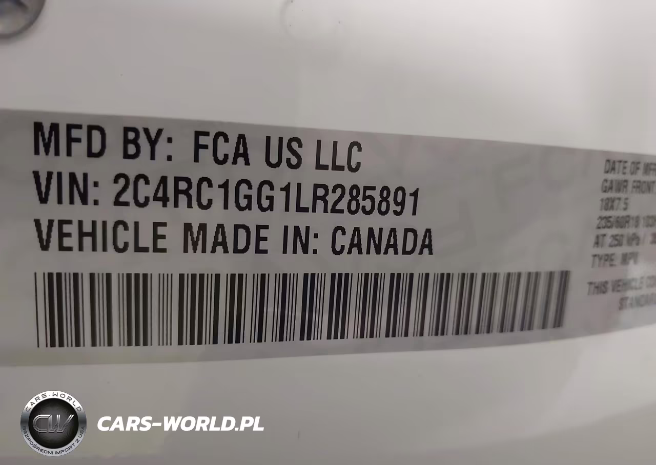 2020 Chrysler Pacifica Limited VIN:2C4RC1GG1LR285891 - 9