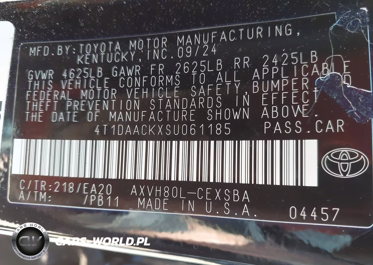 2025 Toyota Camry Se VIN:4T1DAACKXSU061185 - 9