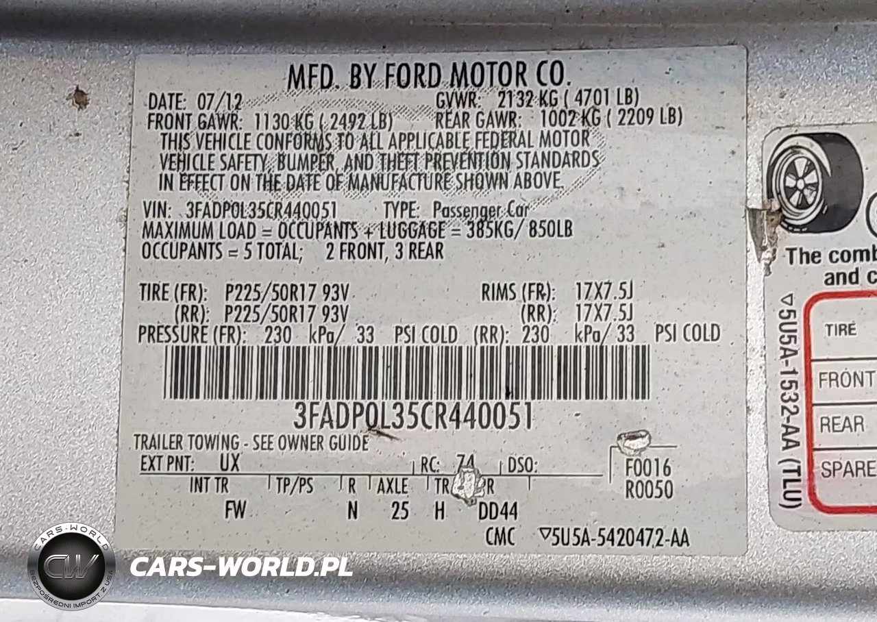 2012 Ford Fusion Hybrid VIN:3FADP0L35CR440051 - 9