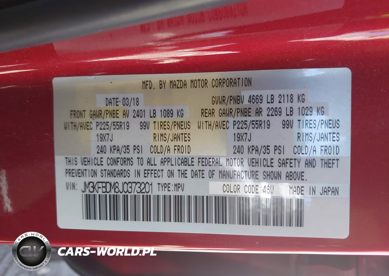 2018 Mazda Cx-5 Grand Touring VIN:JM3KFBDM8J0373201 - 9