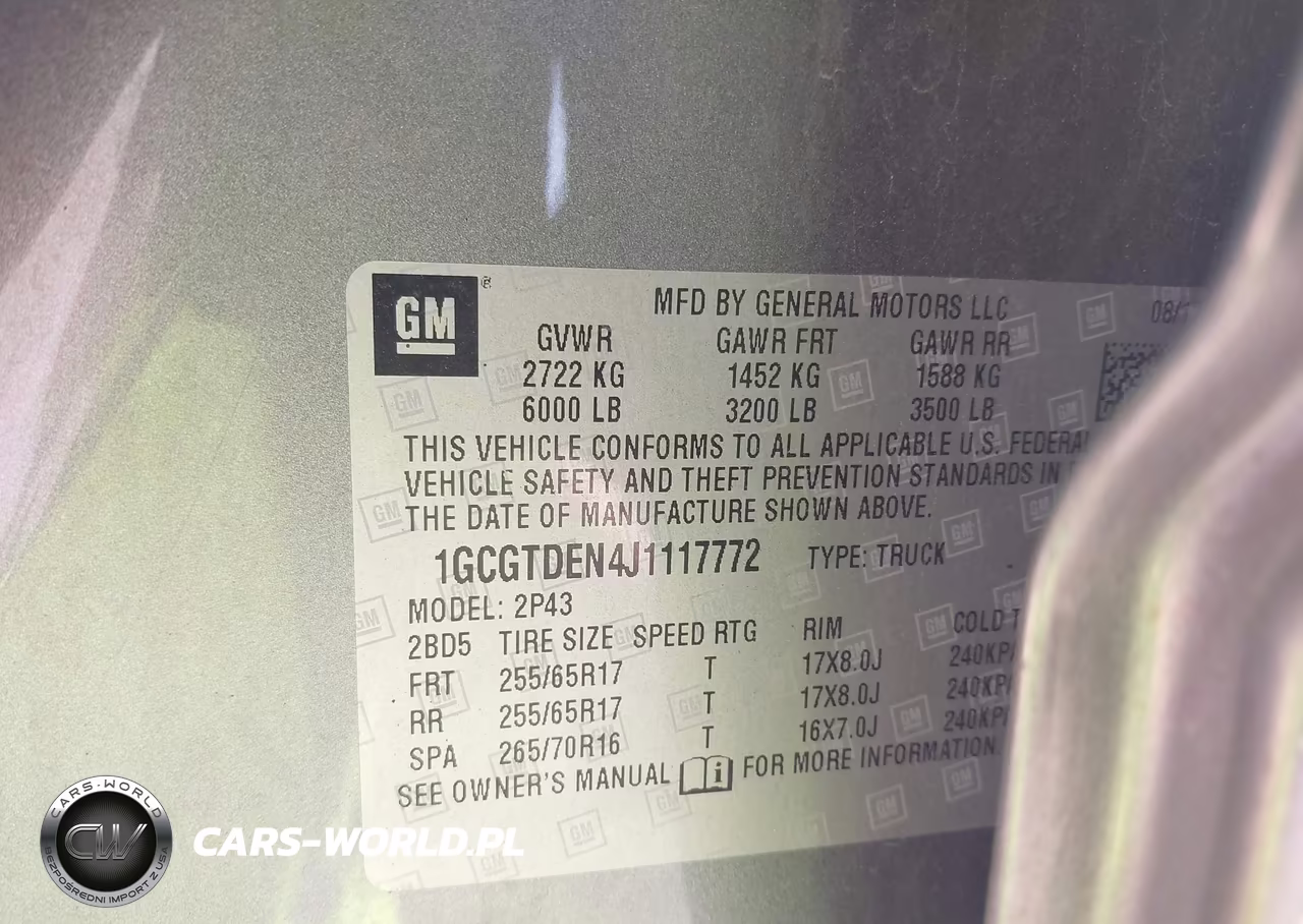 2018 Chevrolet Colorado Z71 VIN:1GCGTDEN4J1117772 - 9