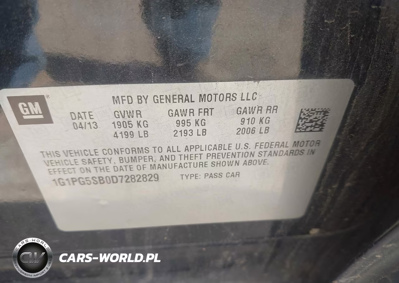 2013 Chevrolet Cruze Ltz VIN:1G1PG5SB0D7282829 - 9