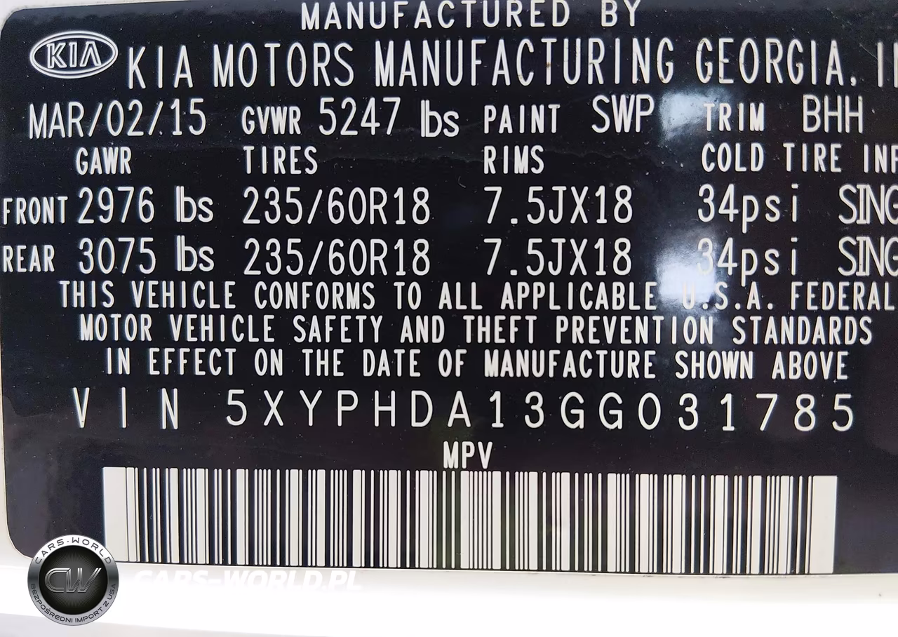 2016 Kia Sorento 2.0T Ex VIN:5XYPHDA13GG031785 - 9