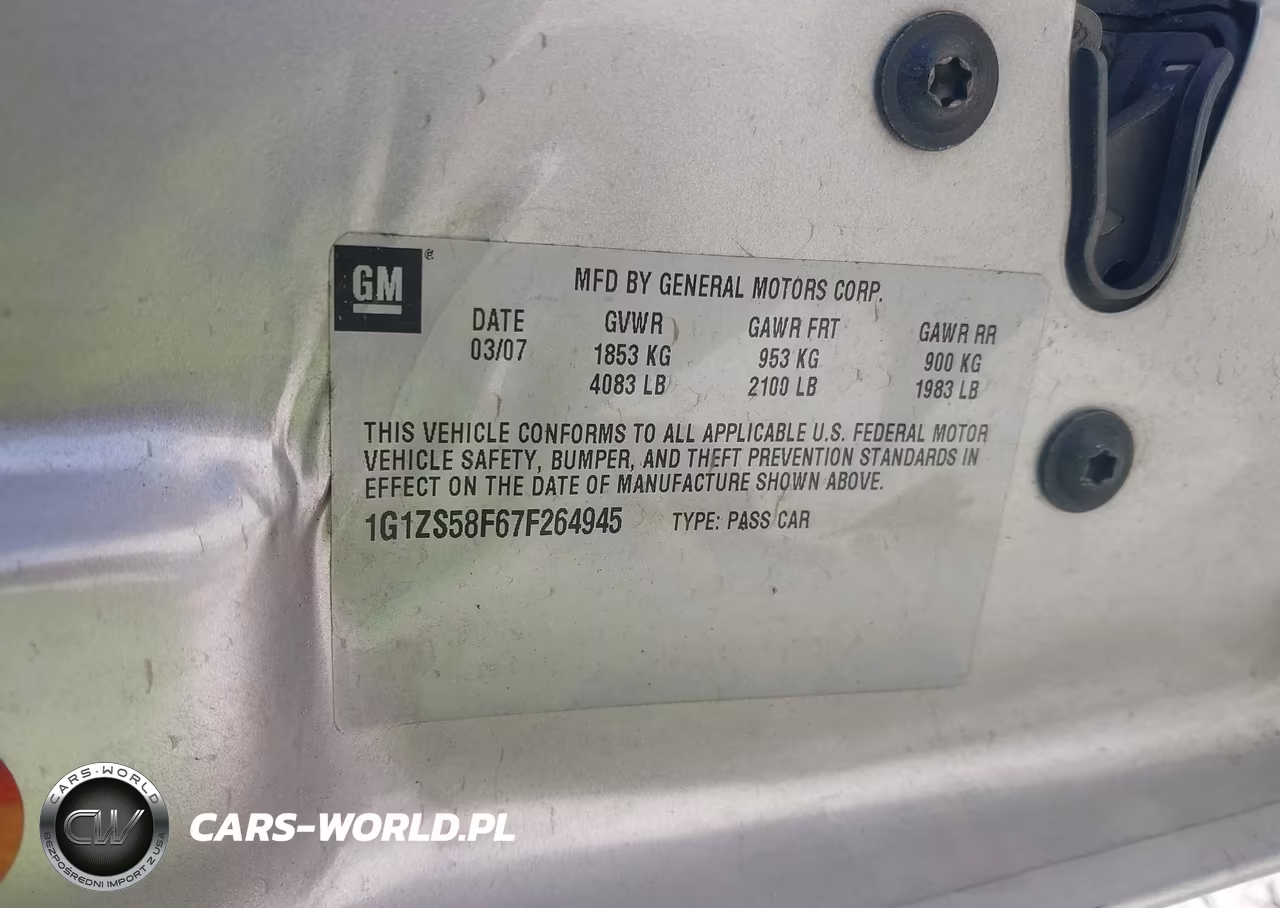 2007 Chevrolet Malibu Ls VIN:1G1ZS58F67F264945 - 9