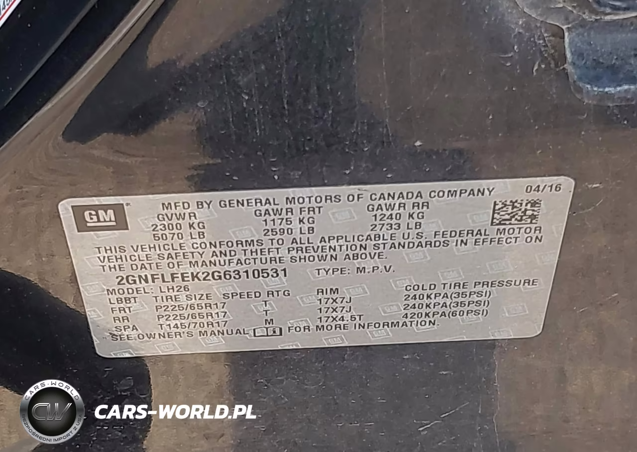2016 Chevrolet Equinox Lt VIN:2GNFLFEK2G6310531 - 9