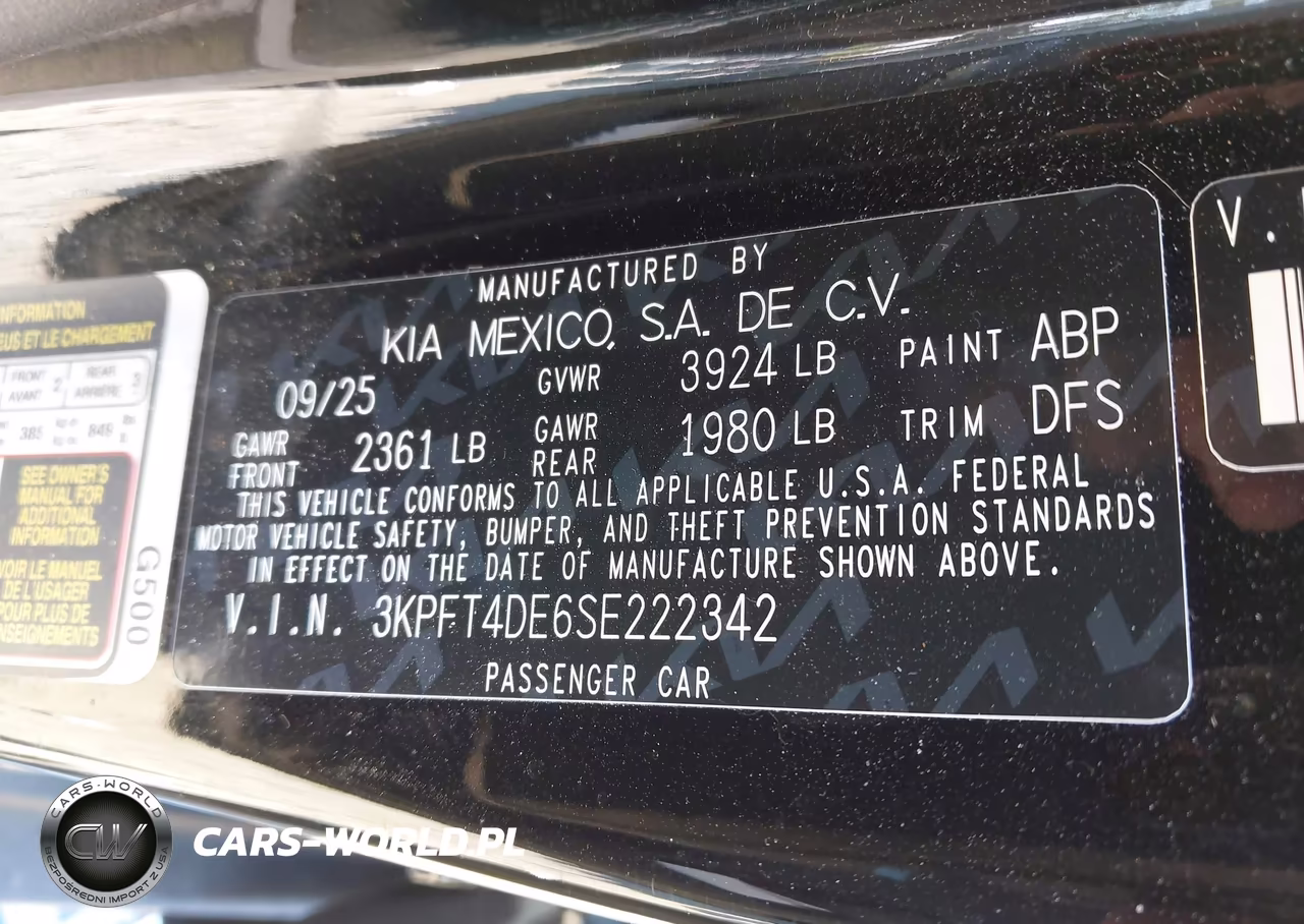 2025 Kia K4 Lxs VIN:3KPFT4DE6SE222342 - 9
