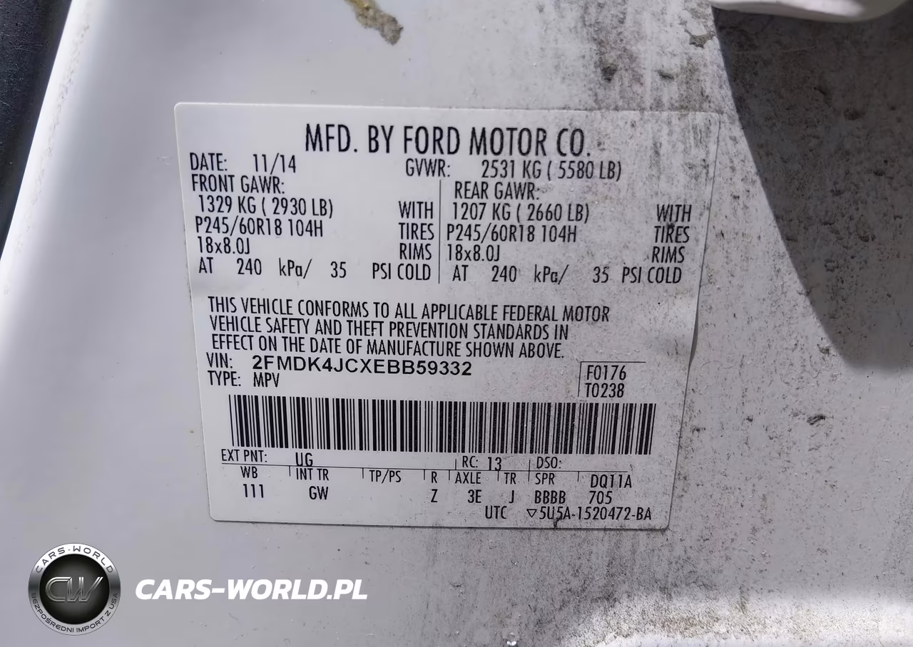 2014 Ford Edge Sel VIN:2FMDK4JCXEBB59332 - 9