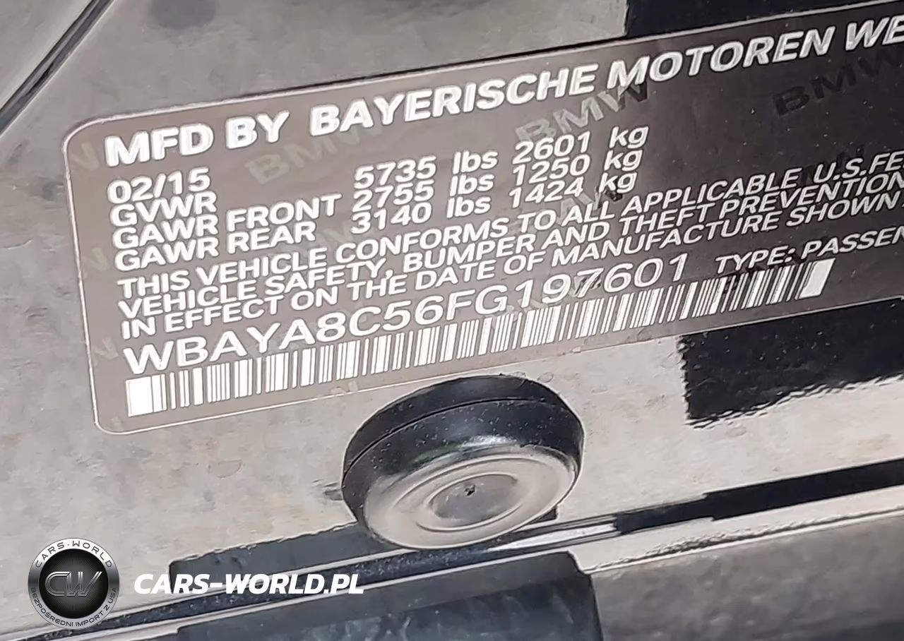 2015 BMW 750I VIN:WBAYA8C56FG197601 - 9