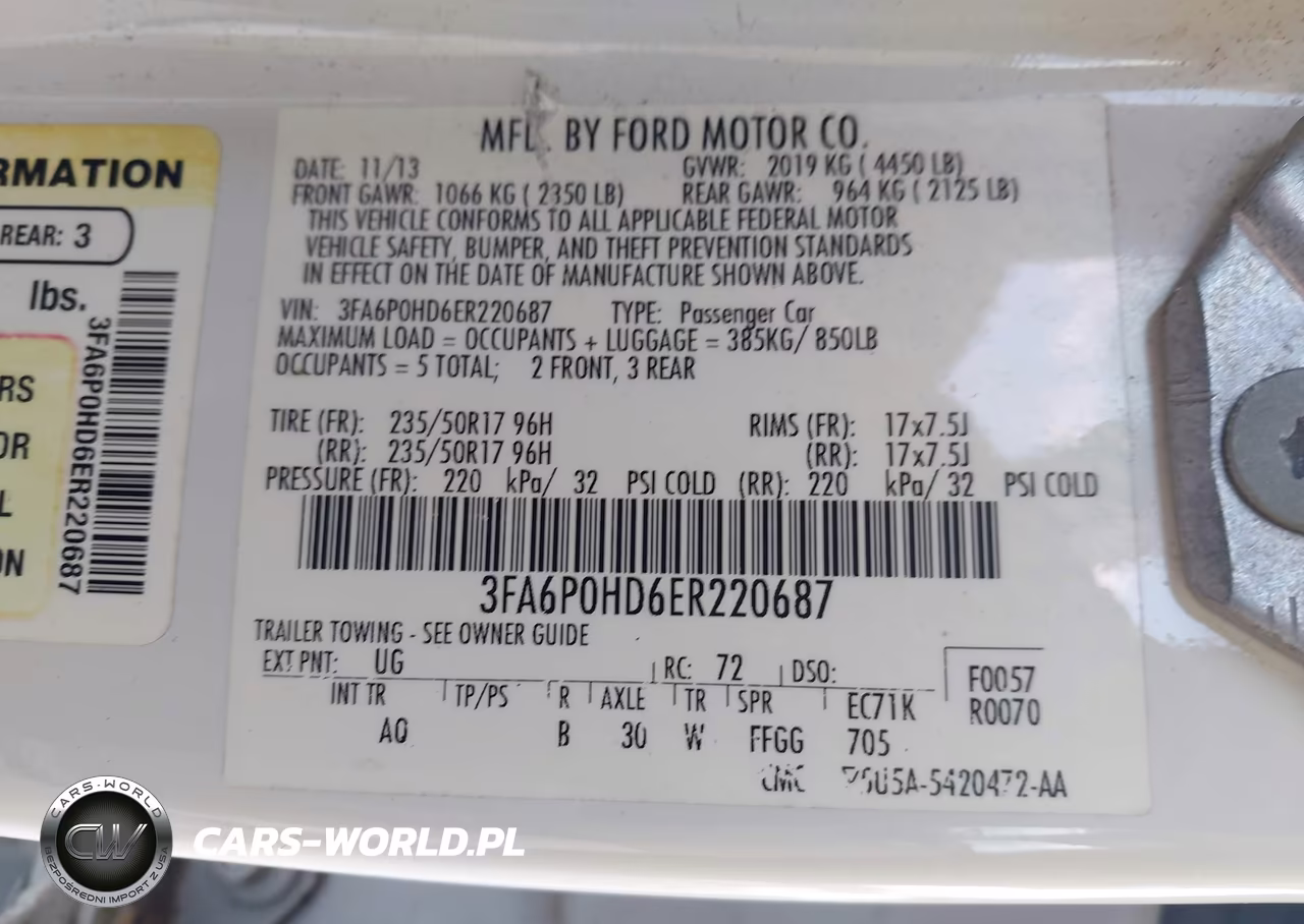 2014 Ford Fusion Se VIN:3FA6P0HD6ER220687 - 9