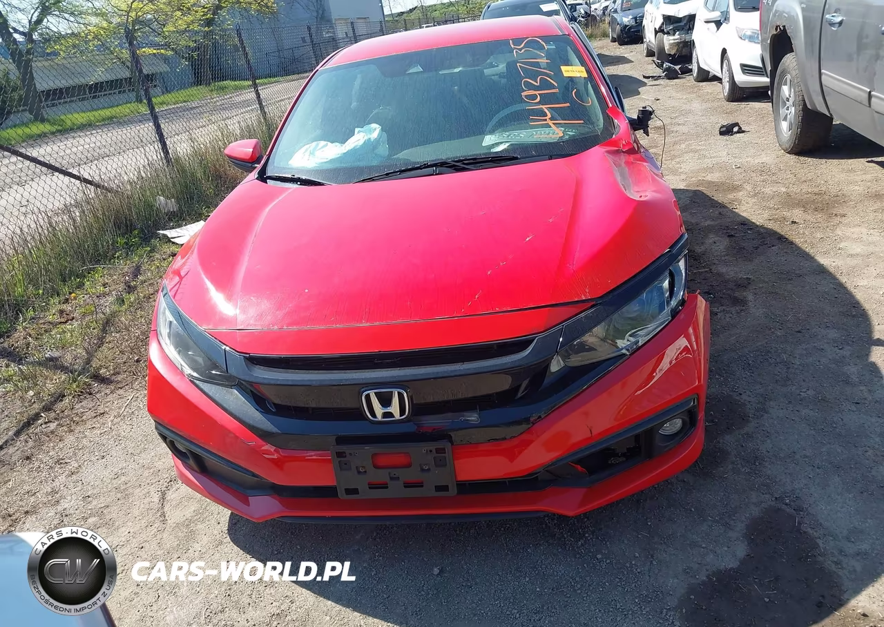 2019 Honda Civic Sport VIN:2HGFC2F86KH592143 - 11