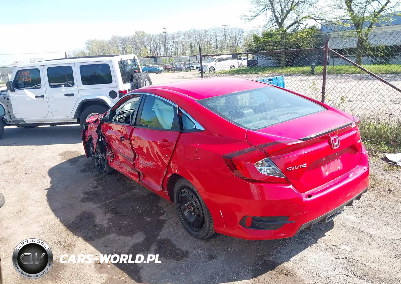 2019 Honda Civic Sport VIN:2HGFC2F86KH592143 - 3