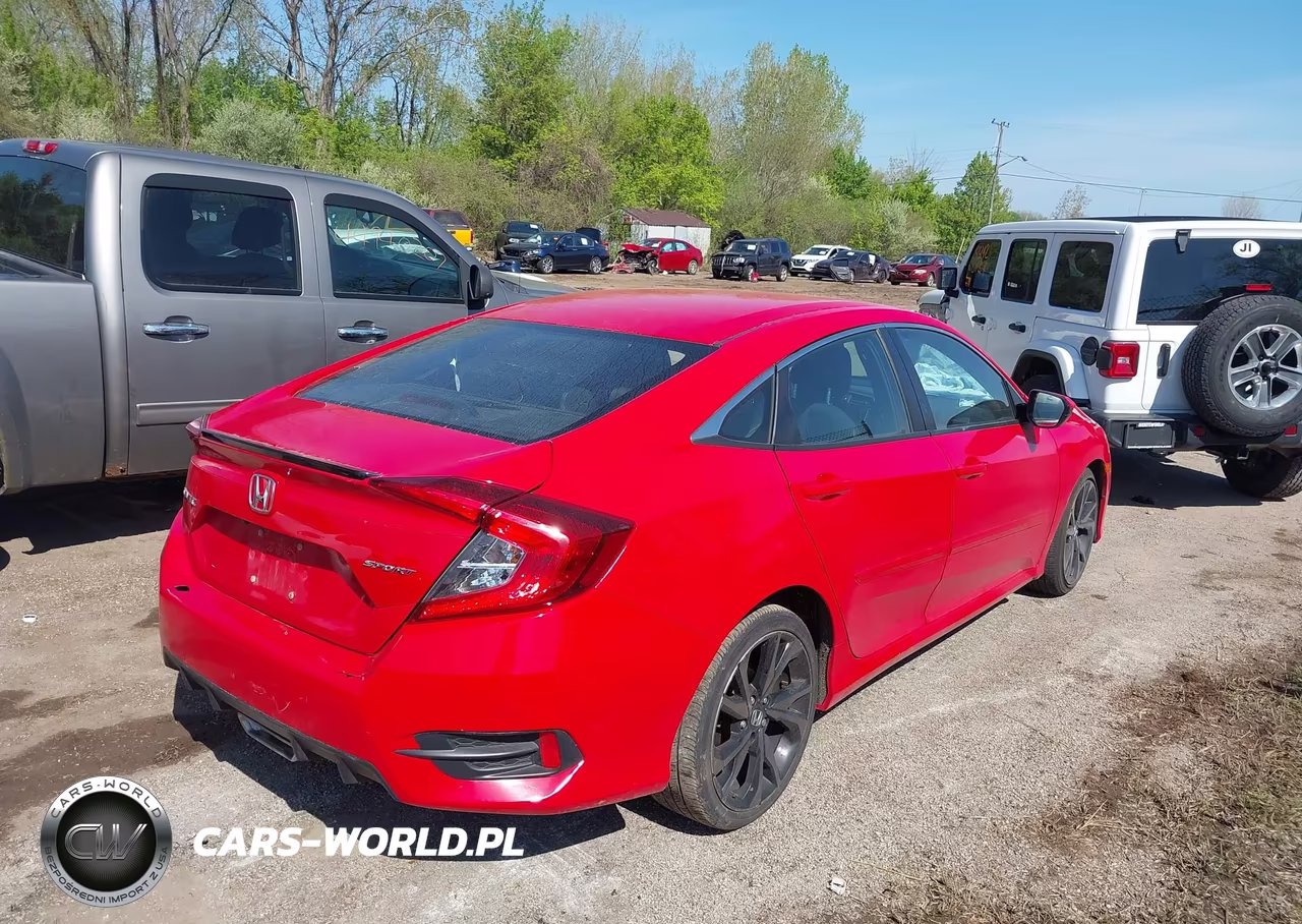 2019 Honda Civic Sport VIN:2HGFC2F86KH592143 - 4