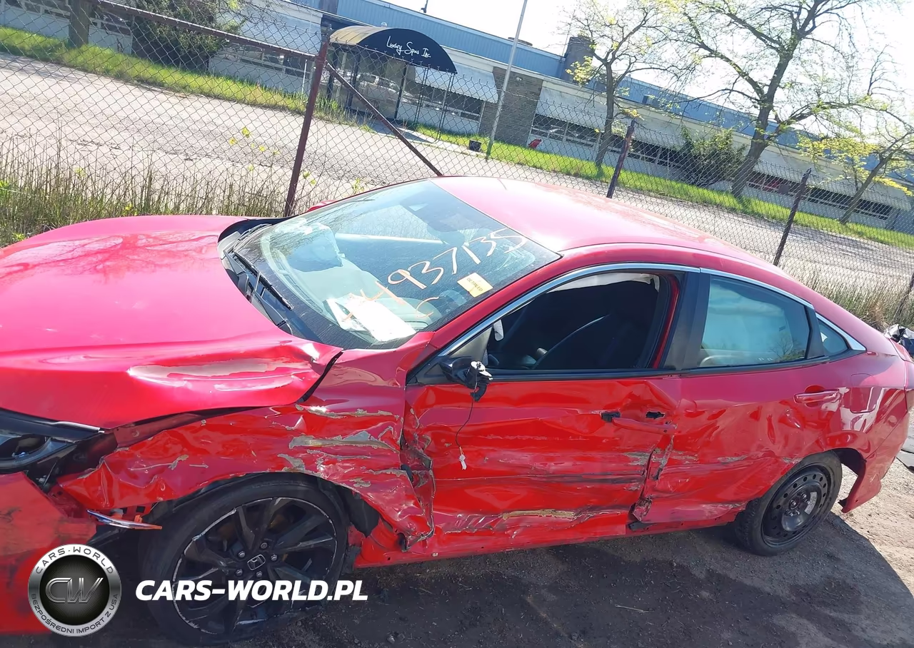 2019 Honda Civic Sport VIN:2HGFC2F86KH592143 - 6
