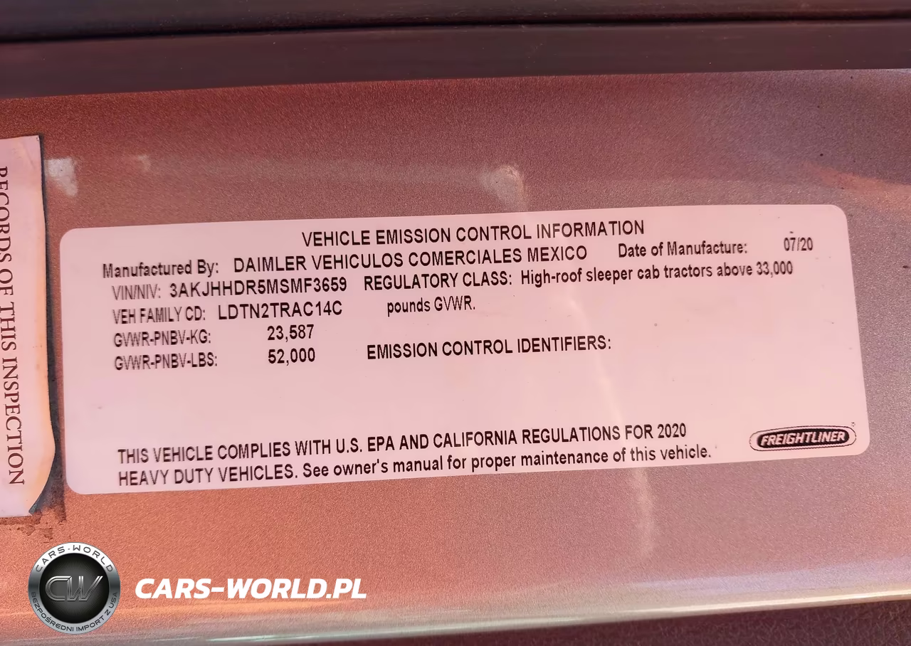 2021 Freightliner New Cascadia 126 VIN:3AKJHHDR5MSMF3659 - 8