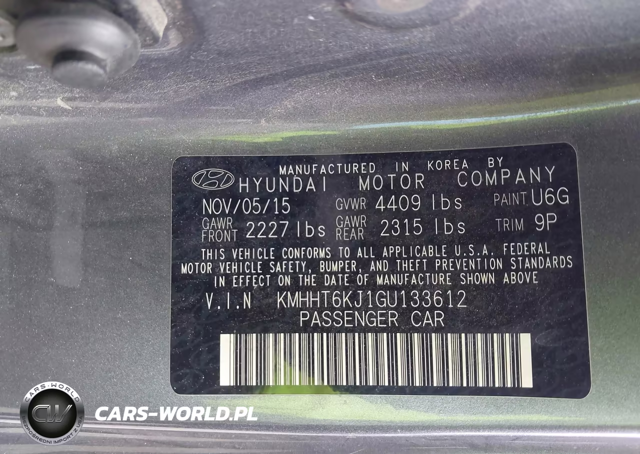 2016 Hyundai Genesis 3.8 Base VIN:KMHHT6KJ1GU133612 - 9