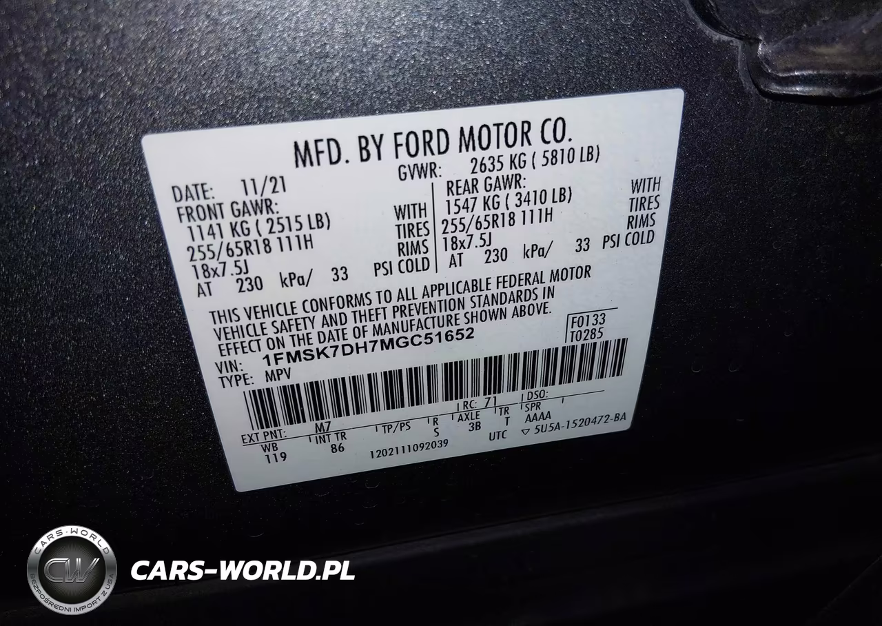 2021 Ford Explorer Xlt VIN:1FMSK7DH7MGC51652 - 9