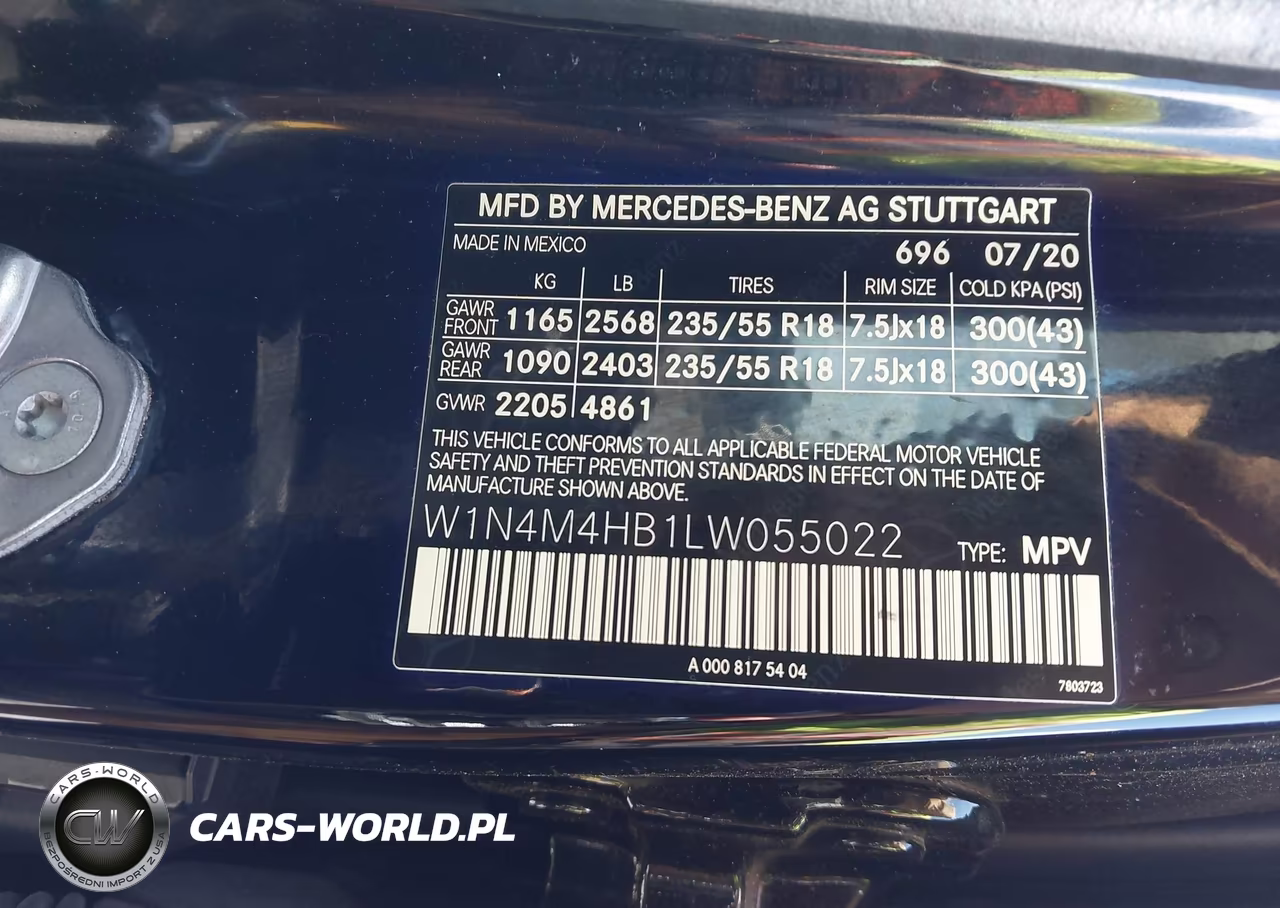 2020 Mercedes-Benz Glb 250 4Matic VIN:W1N4M4HB1LW055022 - 9
