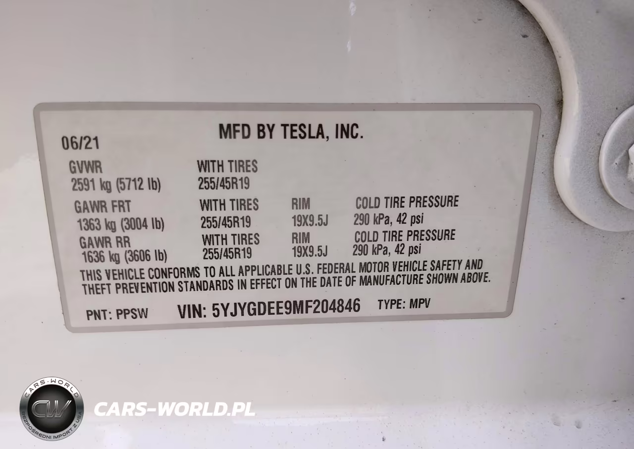 2021 Tesla Model Y Long Range Dual Motor All-Wheel Drive VIN:5YJYGDEE9MF204846 - 9