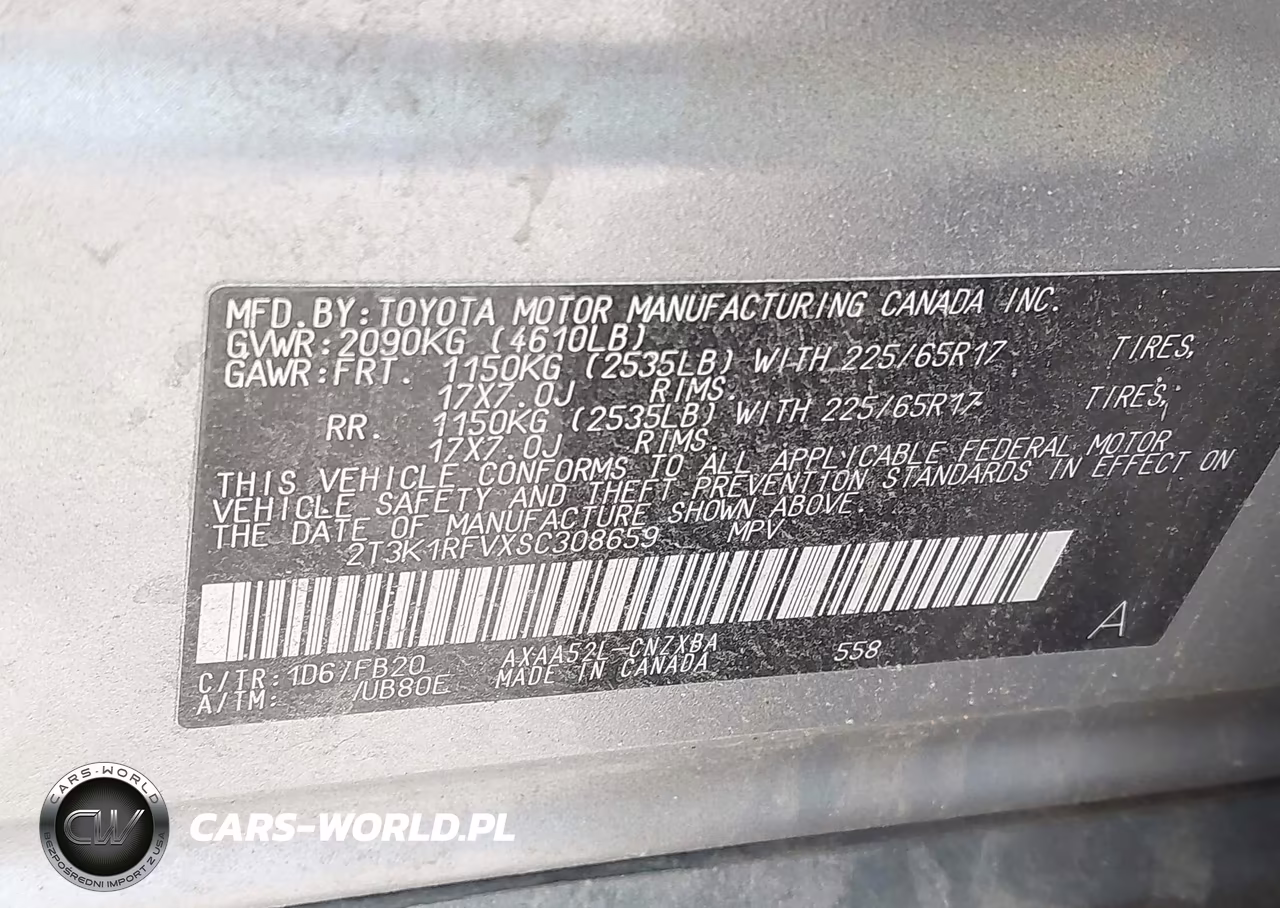2025 Toyota Rav4 Le VIN:2T3K1RFVXSC308659 - 9