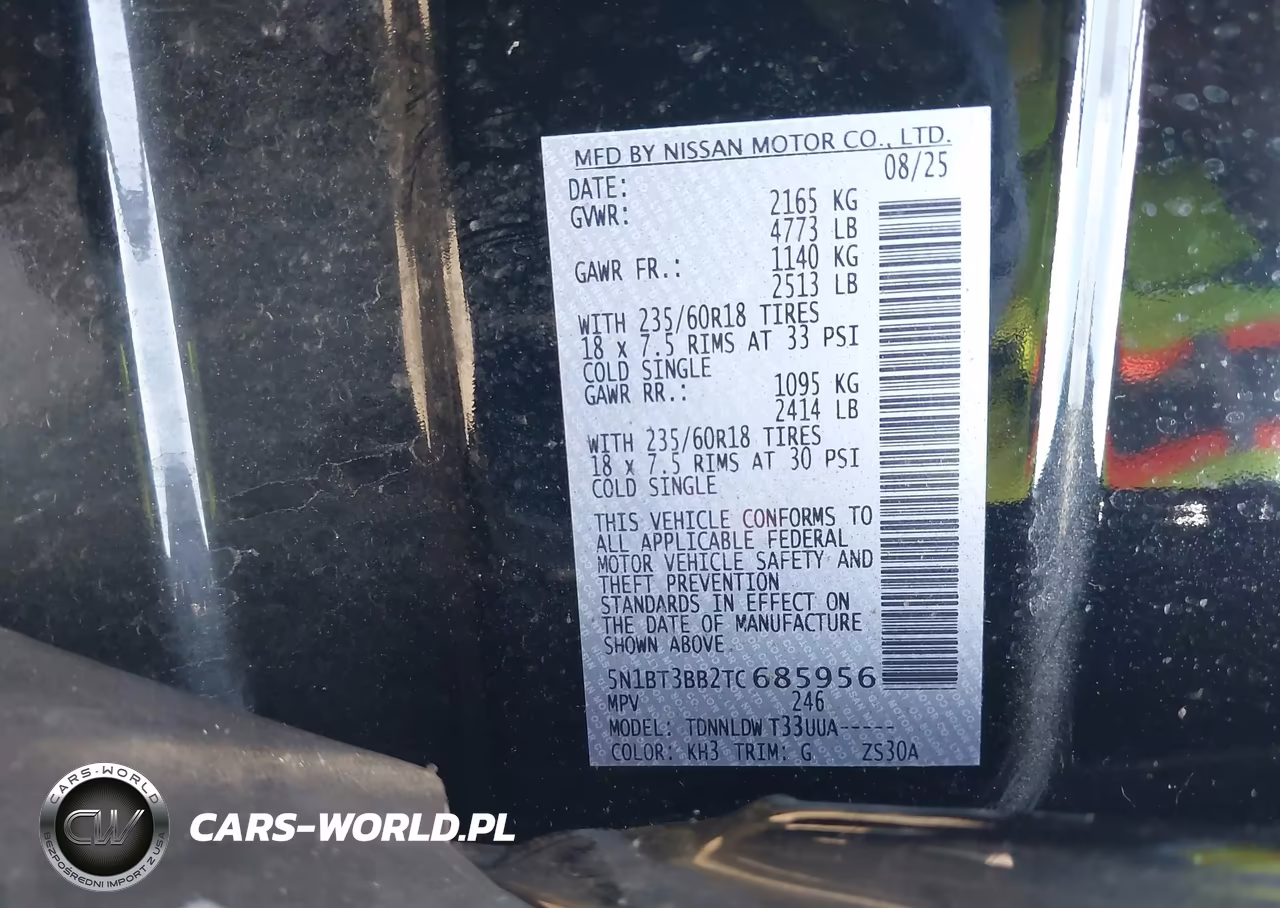 2026 Nissan Rogue Sv VIN:5N1BT3BB2TC685956 - 9