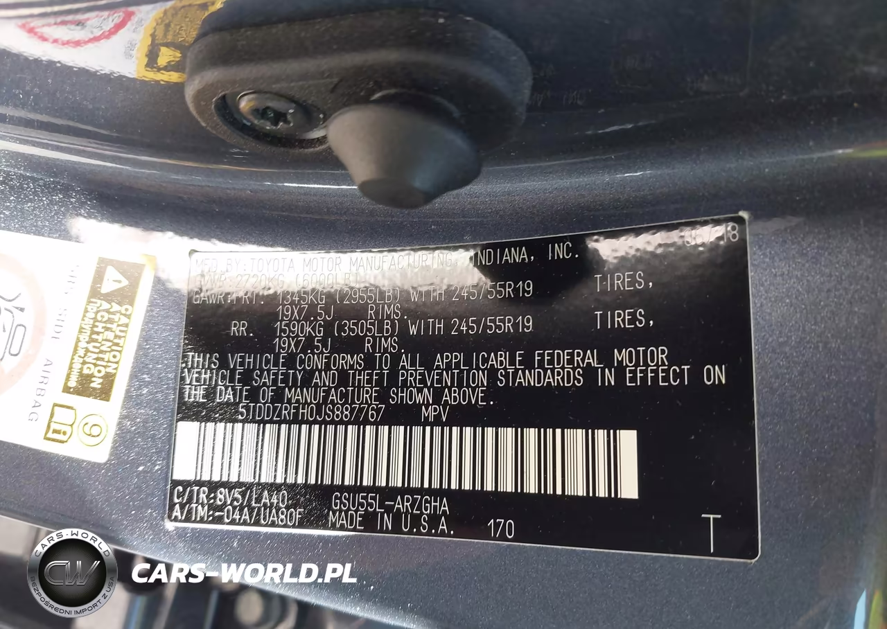2018 Toyota Highlander Limited VIN:5TDDZRFH0JS887767 - 9