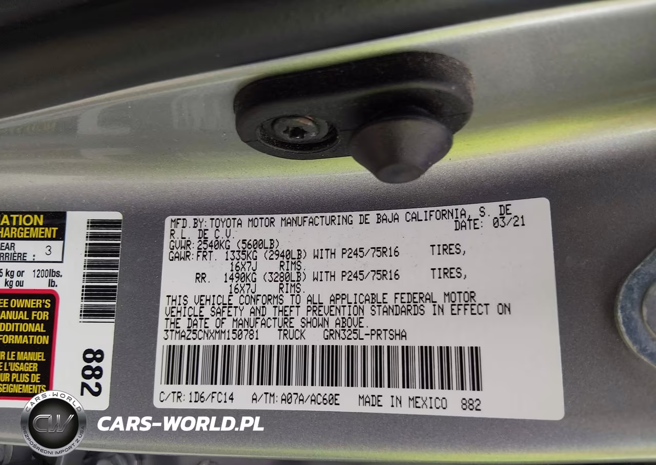 2021 Toyota Tacoma Sr5 V6 VIN:3TMAZ5CNXMM150781 - 9