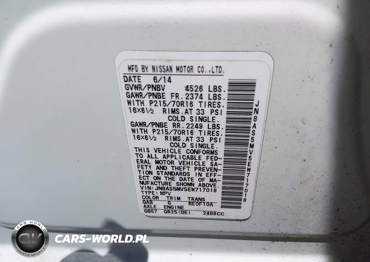 2014 Nissan Rogue Select S VIN:JN8AS5MV5EW717018 - 9