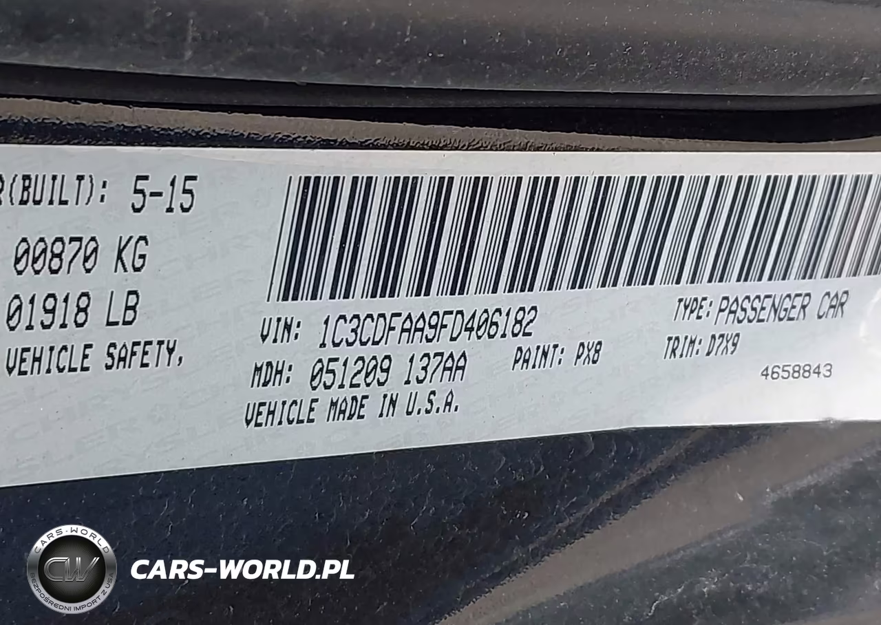 2015 Dodge Dart Se VIN:1C3CDFAA9FD406182 - 9