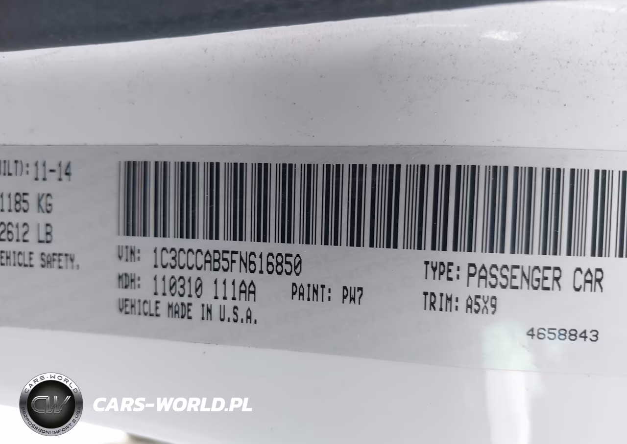 2015 Chrysler 200 Limited VIN:1C3CCCAB5FN616850 - 9
