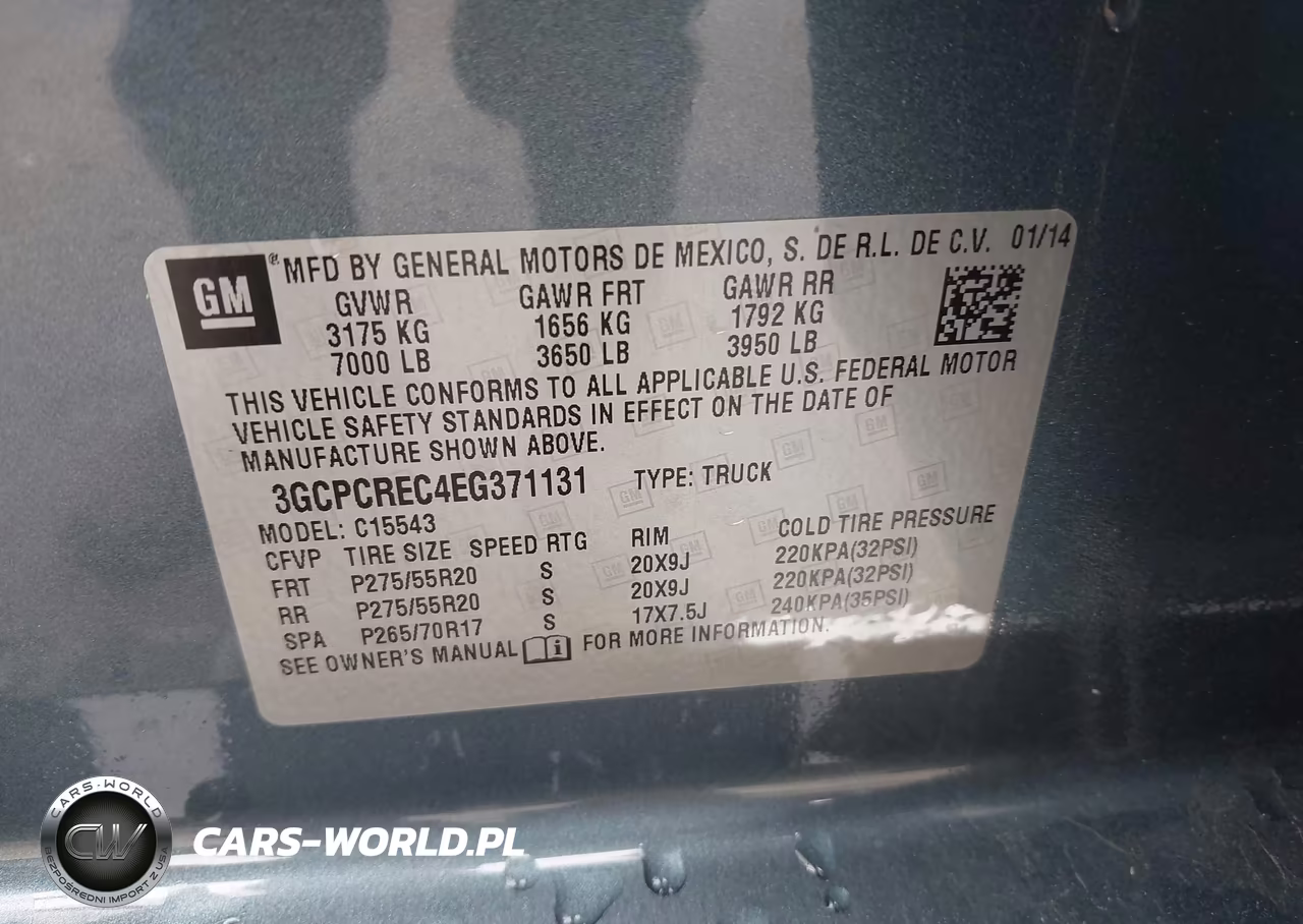 2014 Chevrolet Silverado 1500 1Lt VIN:3GCPCREC4EG371131 - 9