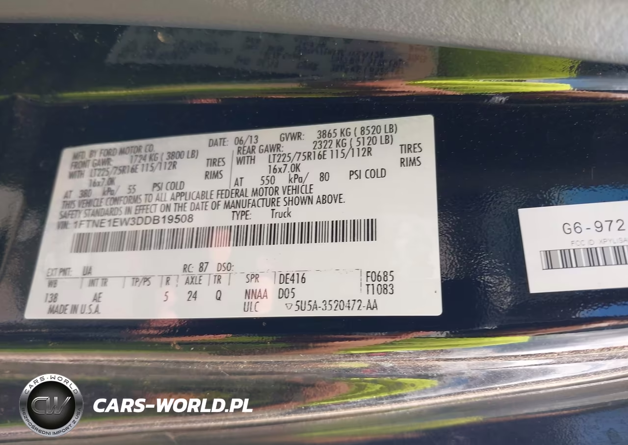 2013 Ford E-150 Commercial VIN:1FTNE1EW3DDB19508 - 9