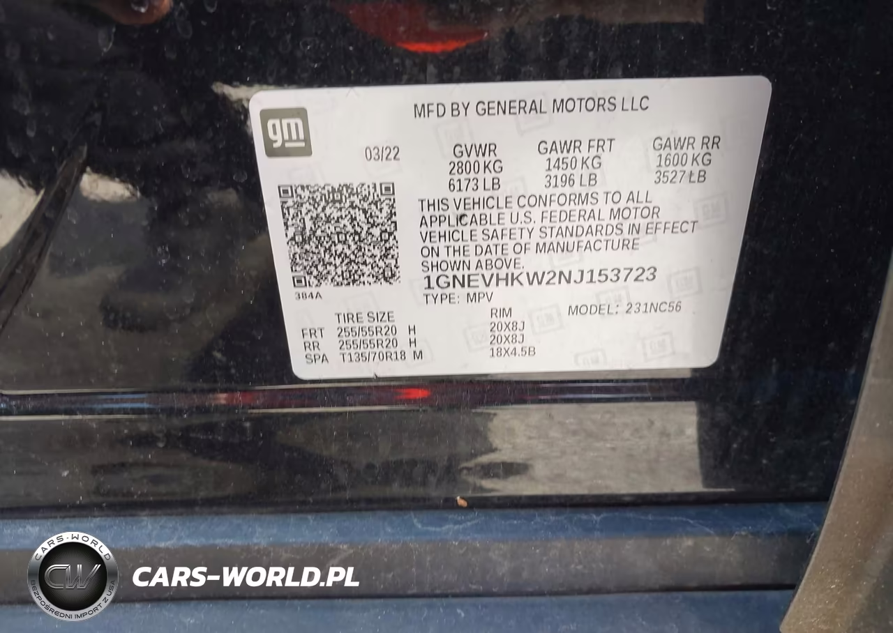 2022 Chevrolet Traverse Awd Lt Leather VIN:1GNEVHKW2NJ153723 - 9