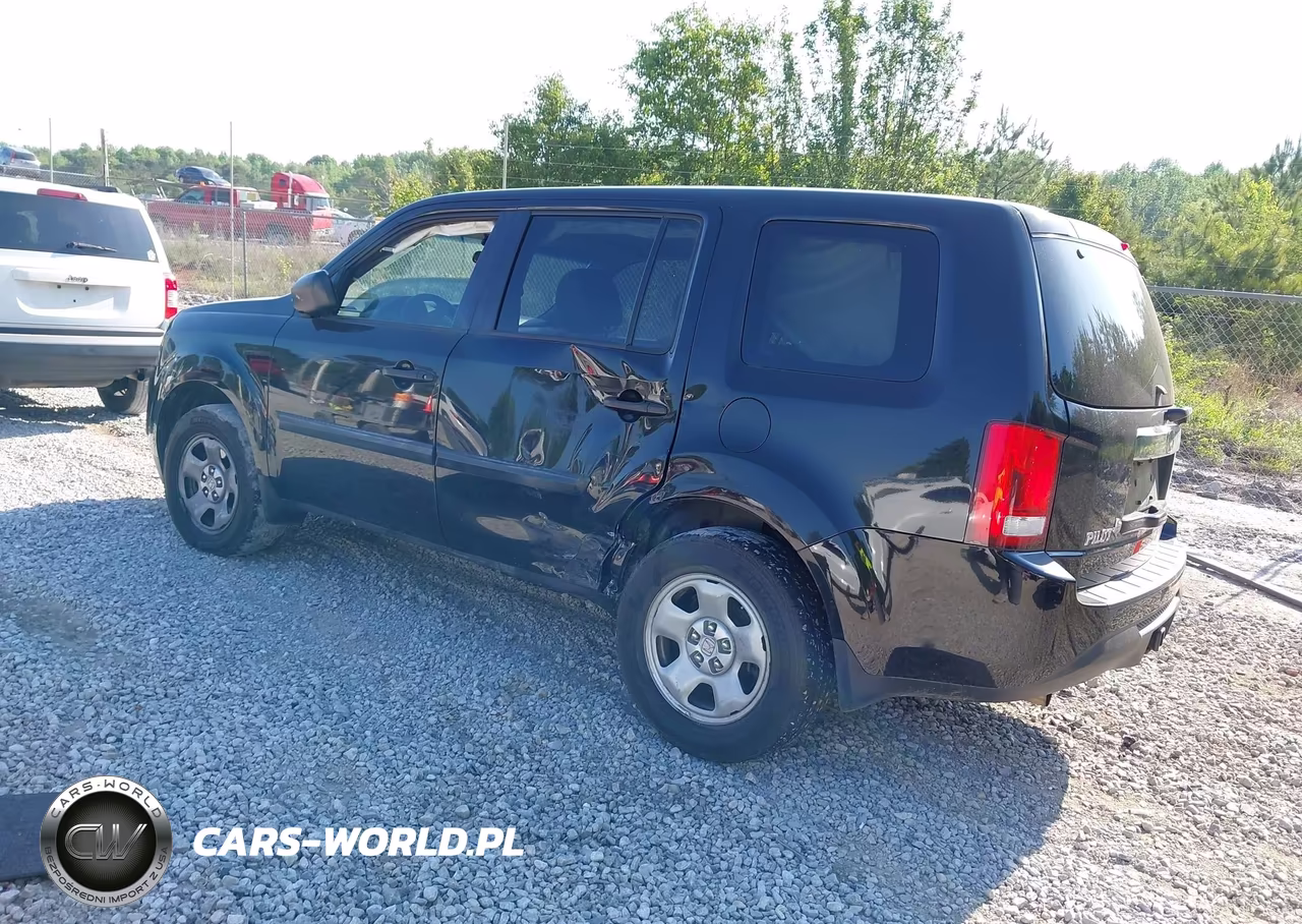 2012 Honda Pilot Lx VIN:5FNYF3H24CB033131 - 3