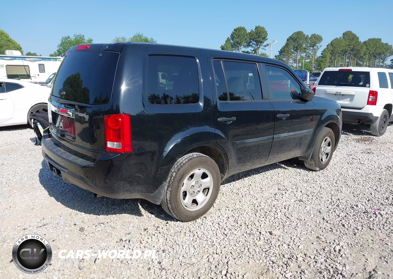 2012 Honda Pilot Lx VIN:5FNYF3H24CB033131 - 4
