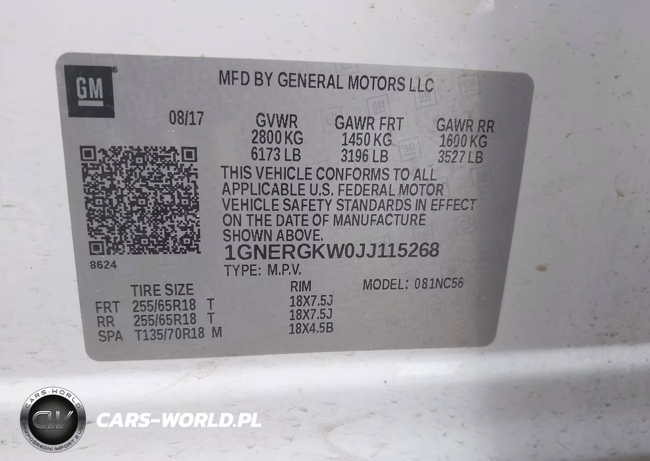 2018 Chevrolet Traverse 1Lt VIN:1GNERGKW0JJ115268 - 9