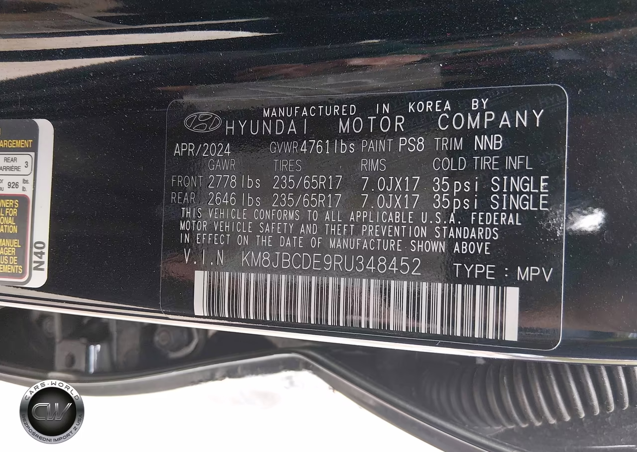 2024 Hyundai Tucson Sel VIN:KM8JBCDE9RU348452 - 9