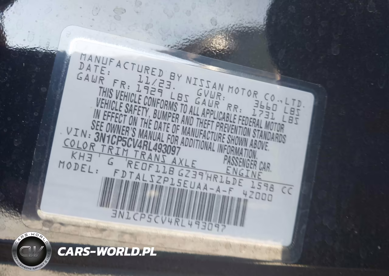 2024 Nissan Kicks Sv Xtronic Cvt VIN:3N1CP5CV4RL493097 - 9