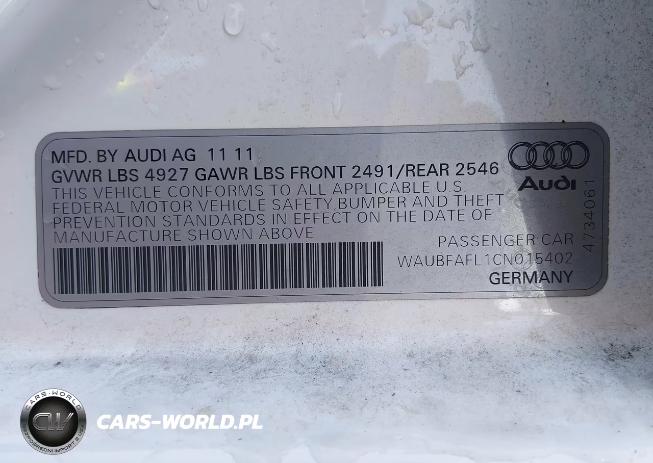2012 Audi A4 2.0T Premium VIN:WAUBFAFL1CN015402 - 9