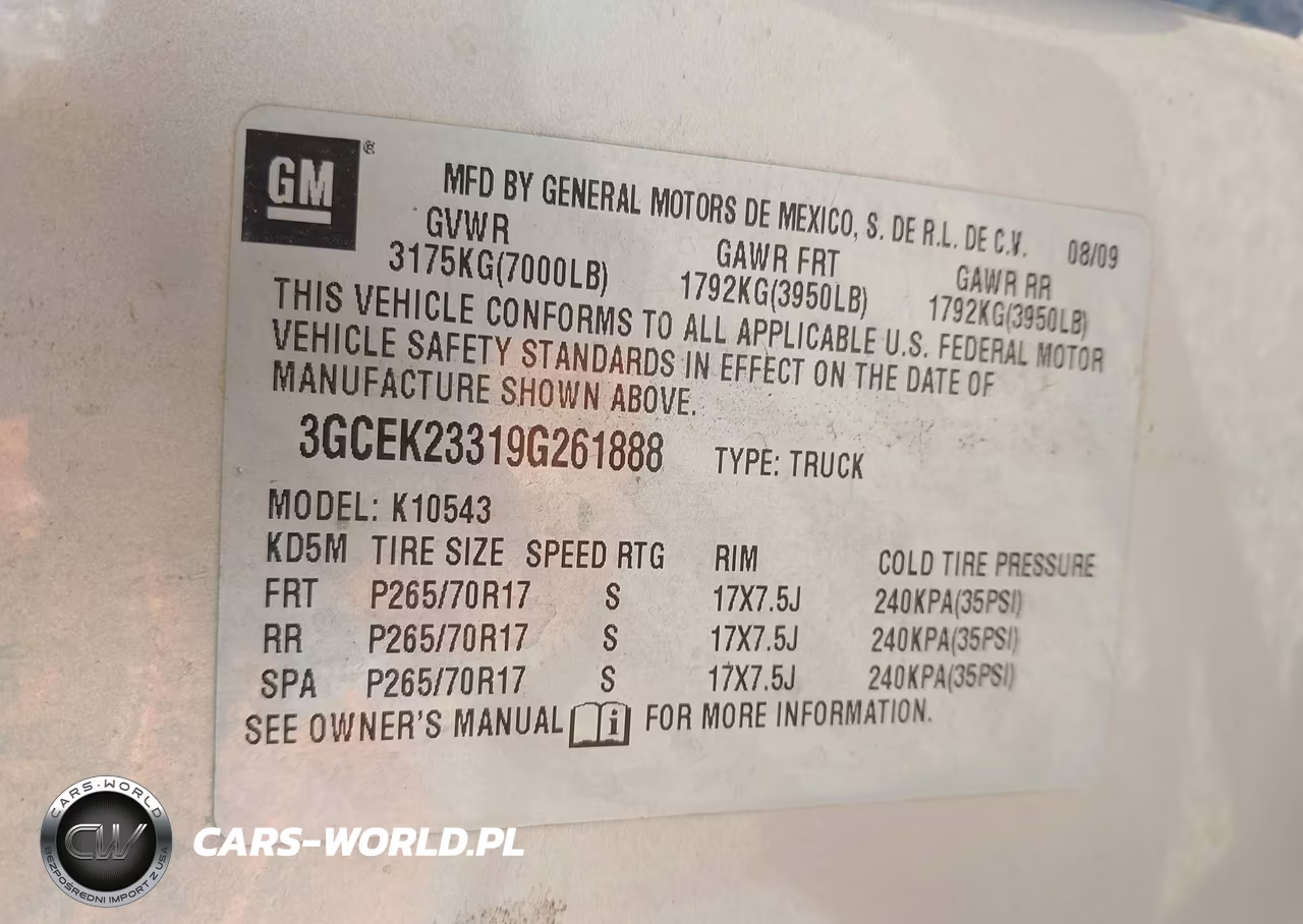 2009 Chevrolet Silverado 1500 Lt VIN:3GCEK23319G261888 - 9