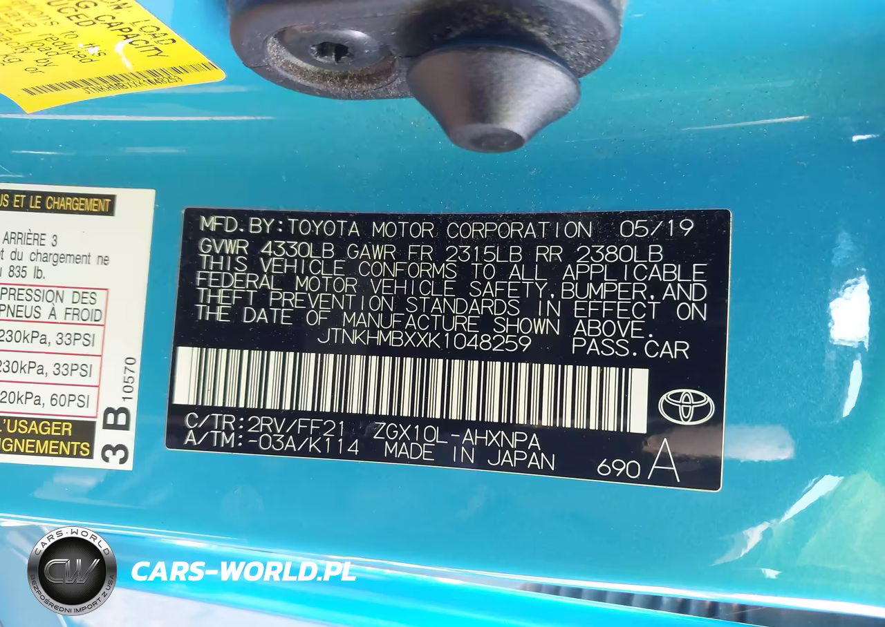 2019 Toyota C-Hr Xle VIN:JTNKHMBXXK1048259 - 9