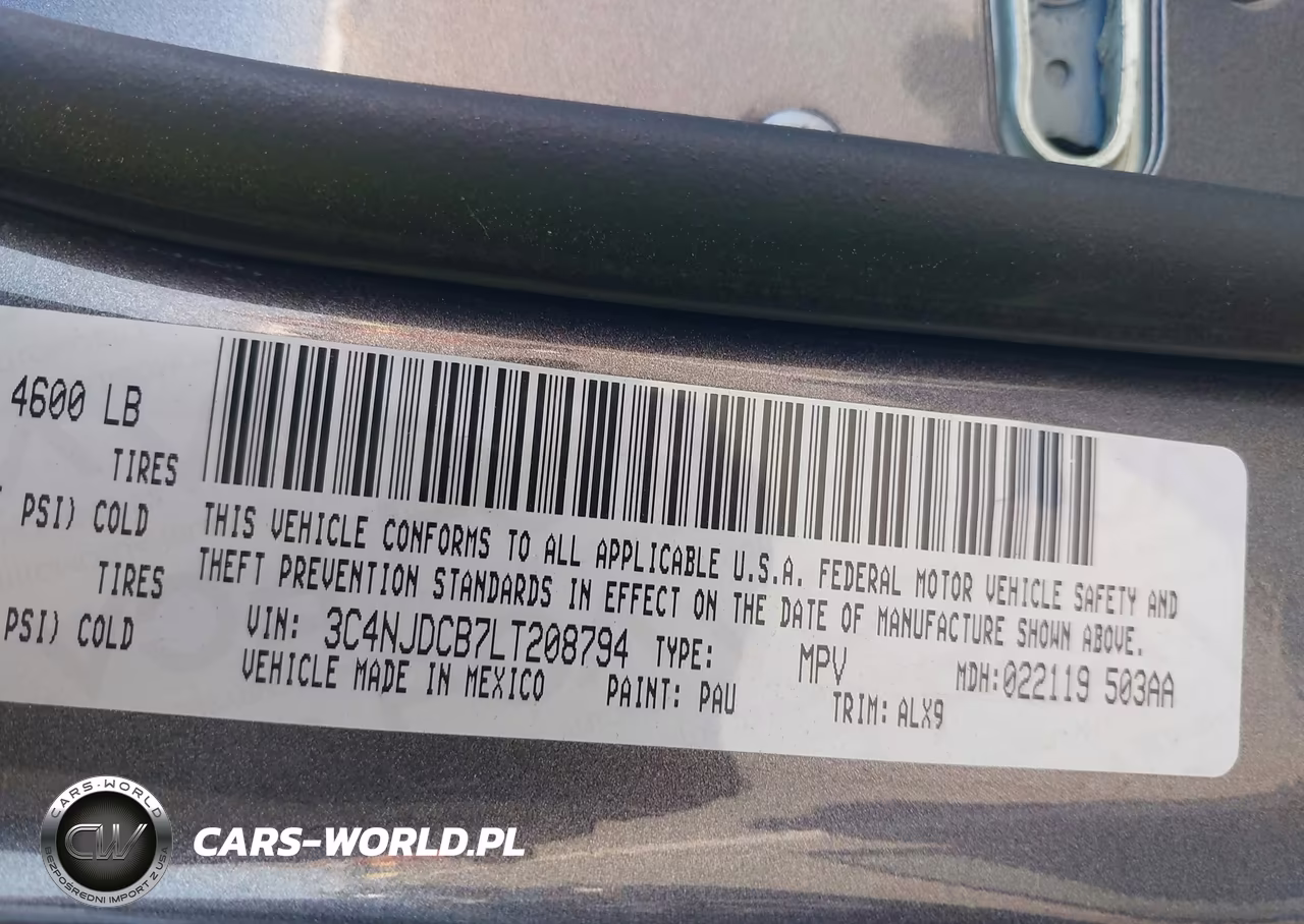2020 Jeep Compass Limited 4X4 VIN:3C4NJDCB7LT208794 - 9