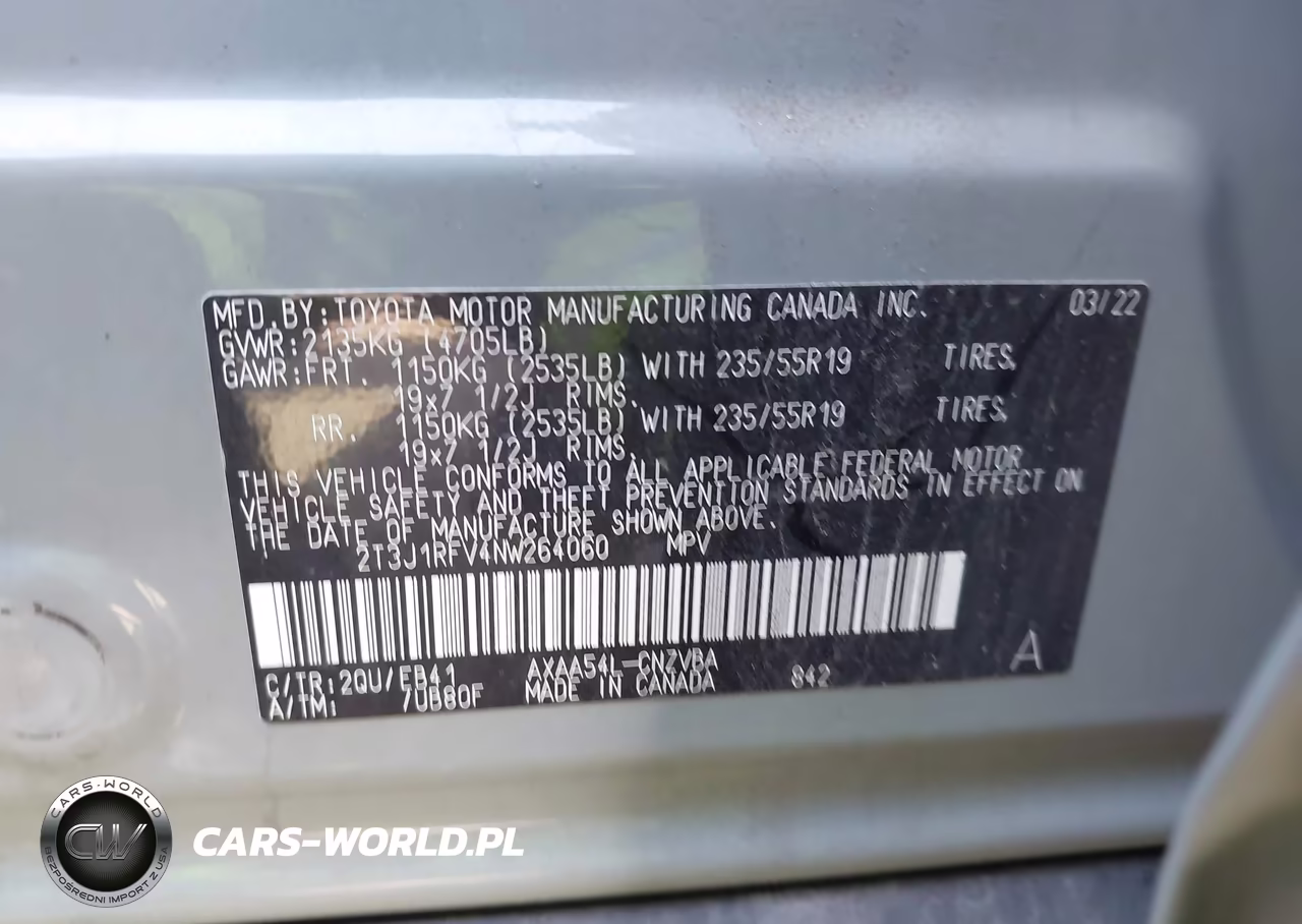 2022 Toyota Rav4 Adventure VIN:2T3J1RFV4NW264060 - 9