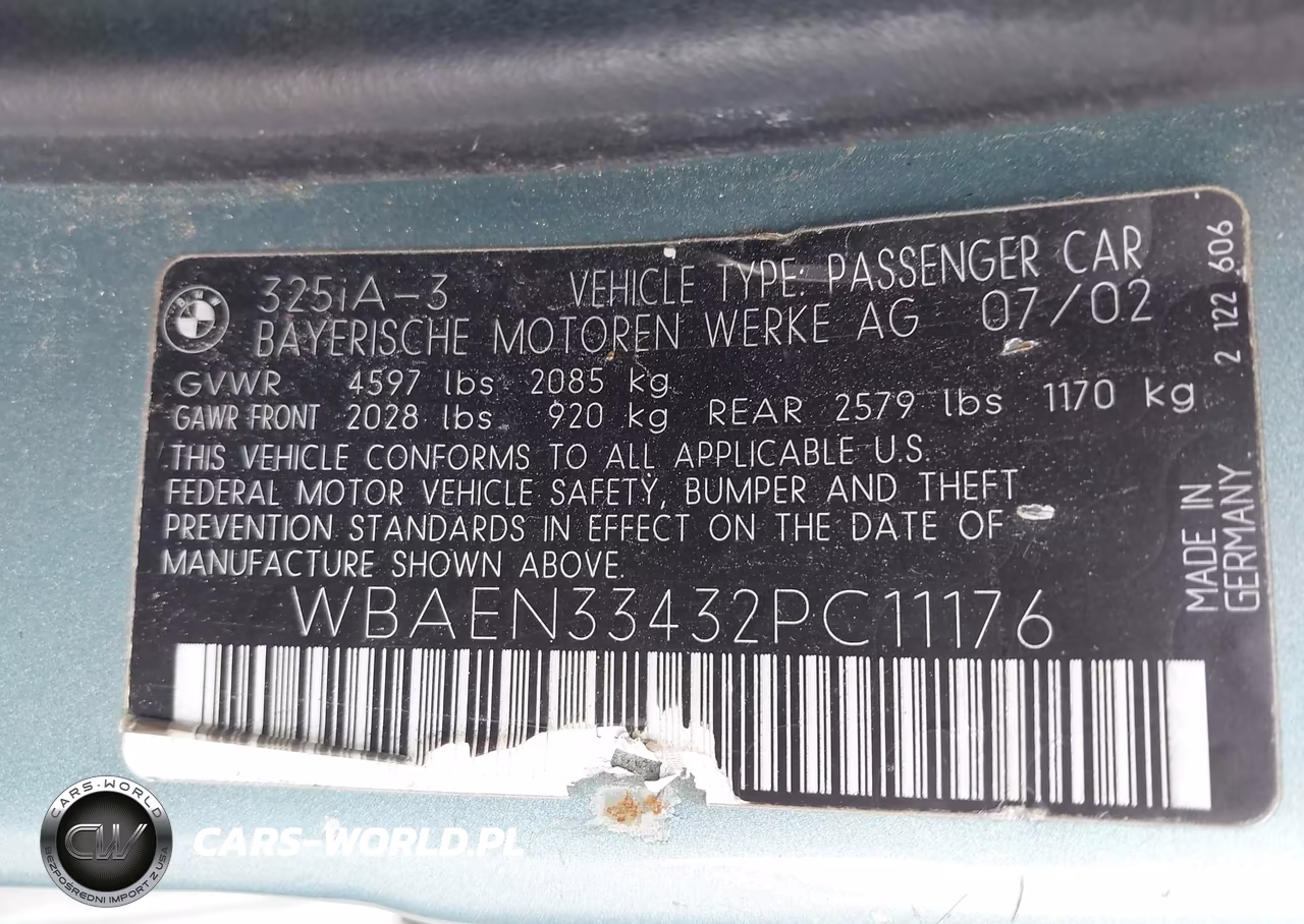 2002 BMW 325It VIN:WBAEN33432PC11176 - 9