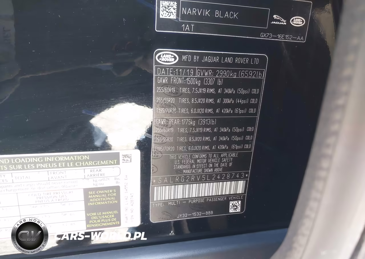 2020 Land Rover Discovery Se VIN:SALRG2RV5L2428743 - 9