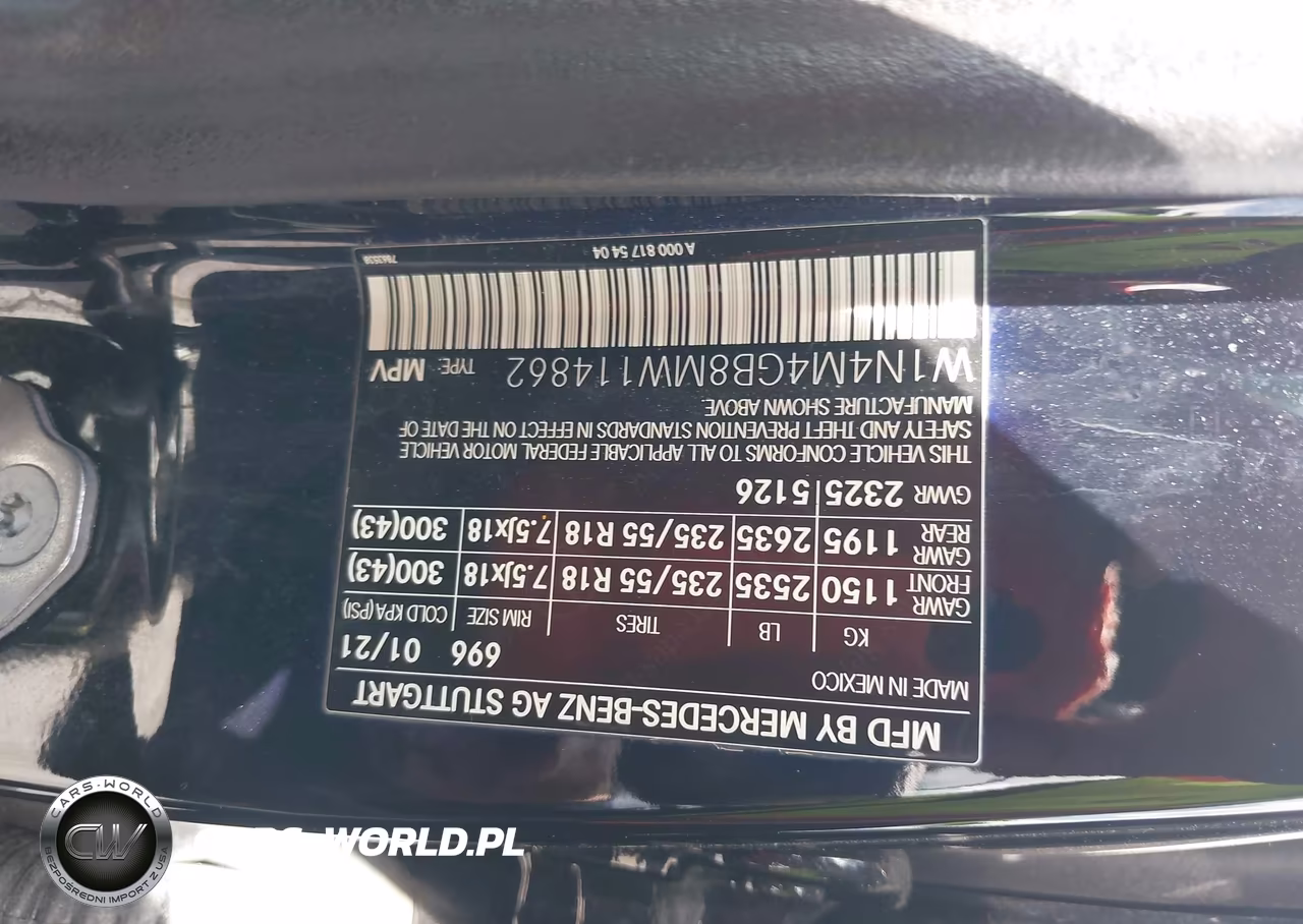 2021 Mercedes-Benz Glb 250 VIN:W1N4M4GB8MW114862 - 9