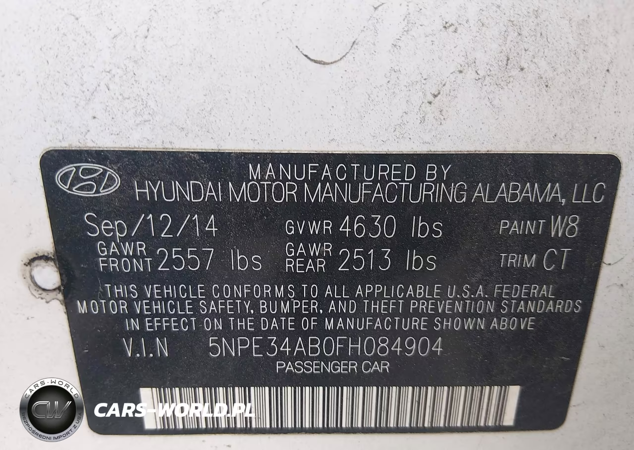 2015 Hyundai Sonata Sport 2.0T VIN:5NPE34AB0FH084904 - 9