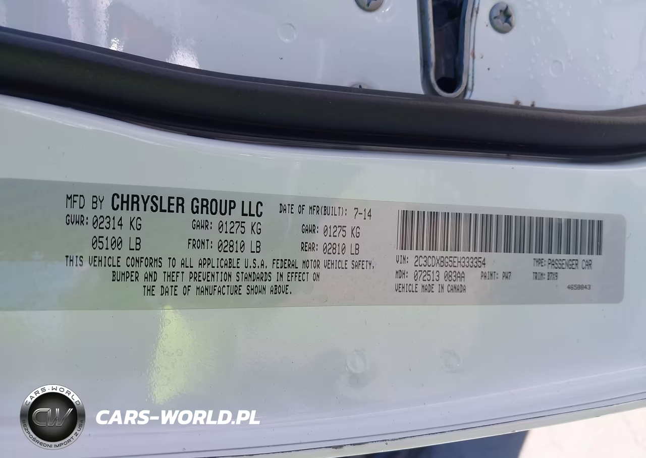 2014 Dodge Charger Se VIN:2C3CDXBG5EH333354 - 9