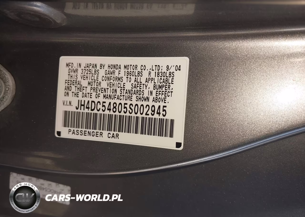 2005 Acura Rsx VIN:JH4DC54805S002945 - 9