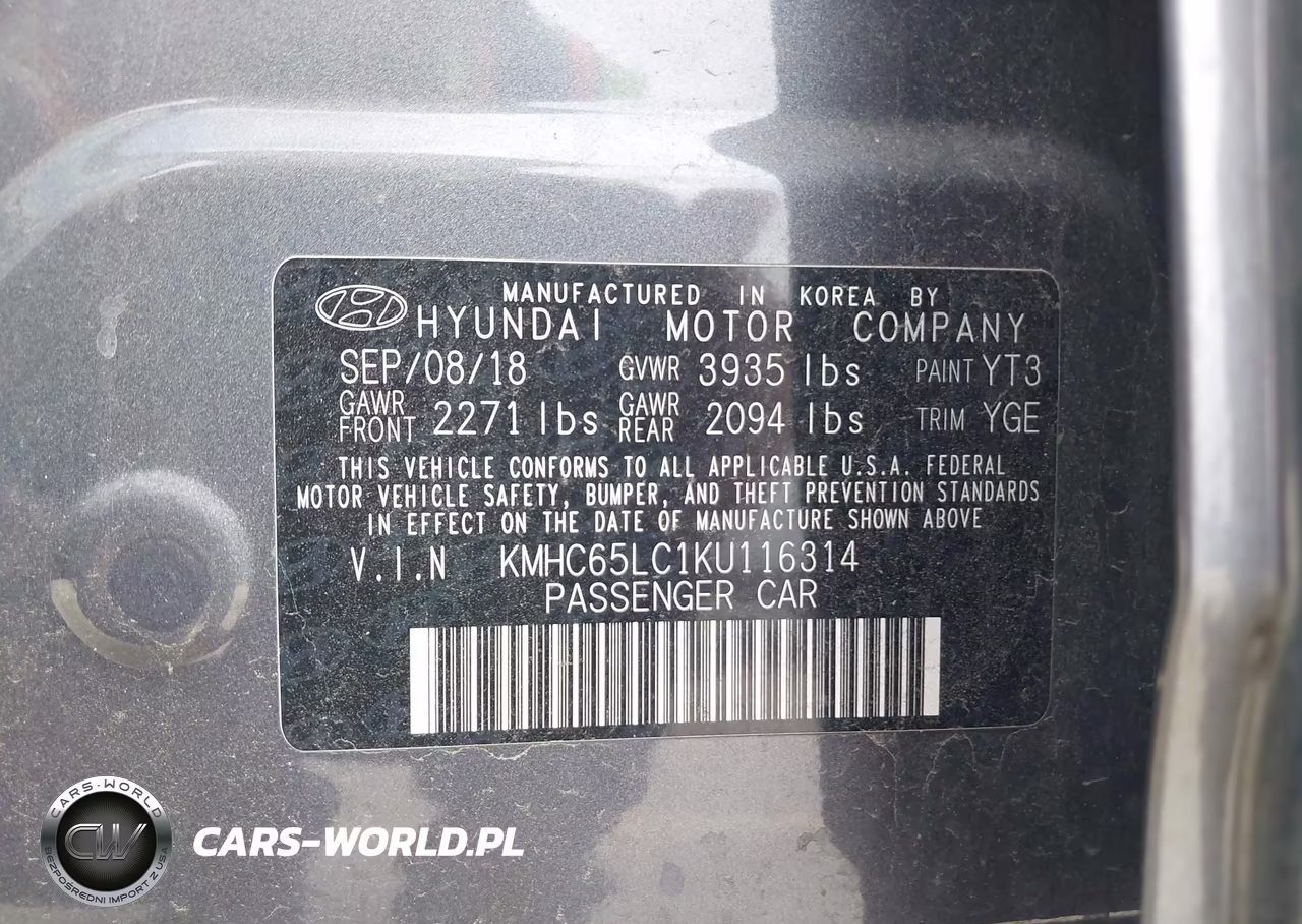 2019 Hyundai Ioniq Hybrid Blue VIN:KMHC65LC1KU116314 - 9