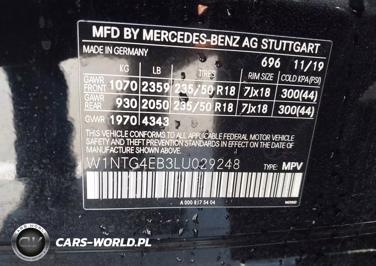 2020 Mercedes-Benz Gla 250 VIN:W1NTG4EB3LU029248 - 9